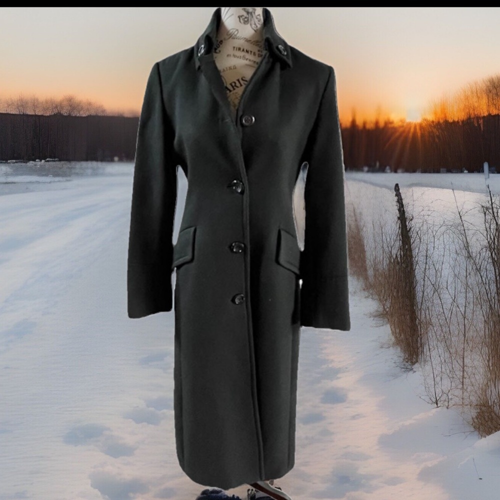 Vintage Black long coat size 5/6